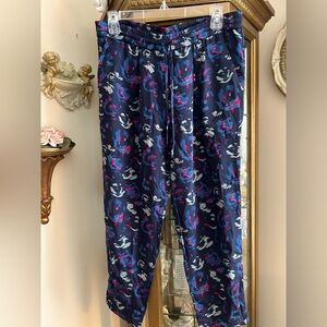 Yoga Azrouel excellent condition print silk pants drawstring waist sizes